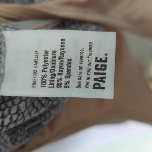 PAIGE Sevilla Silver Bodysuit, XS - Picture 5 of 5